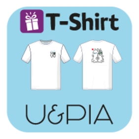 Piapaka X Chibi-Dino White T-Shirt