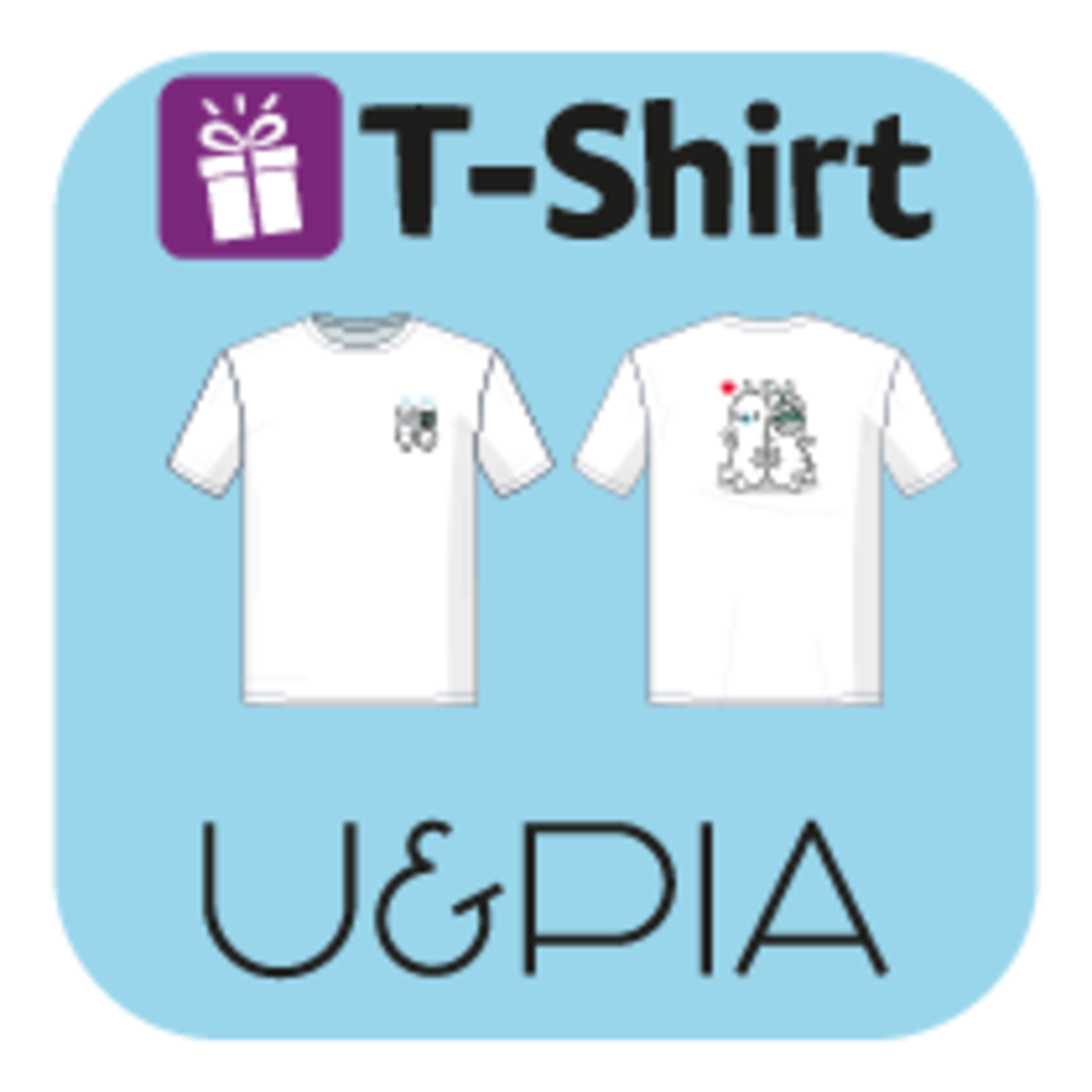 T-Shirt Blanc Piapaka X Chibi-Dino